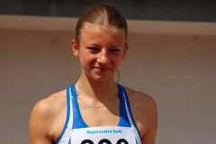 Laura Frlicková beh na 100m prek. 1. miesto