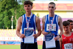 Štafeta 4x100m 2. miesto Matej Michalko, Róbert Maretta, Matej Orlický a Dávid Vicáň